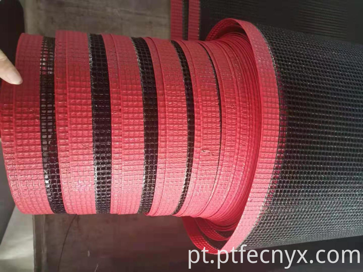 PTFE coated open mesh conveyor belt